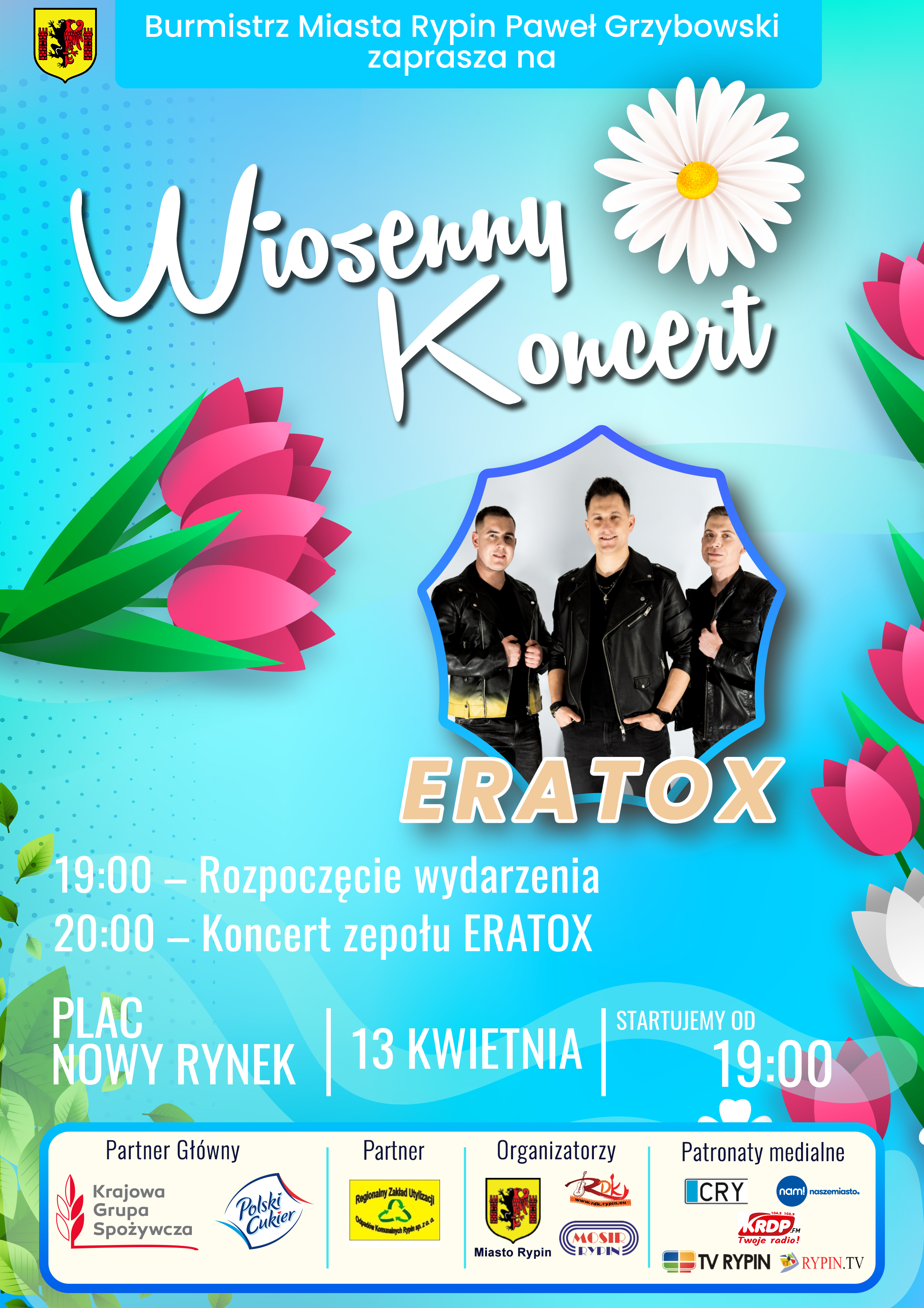 Plakat promujący wiosenny koncert